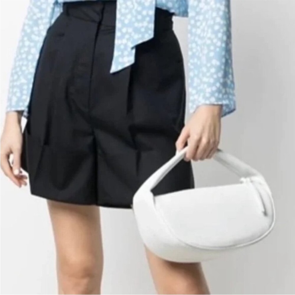 By Far Cush Bag White Flat Grain Leather